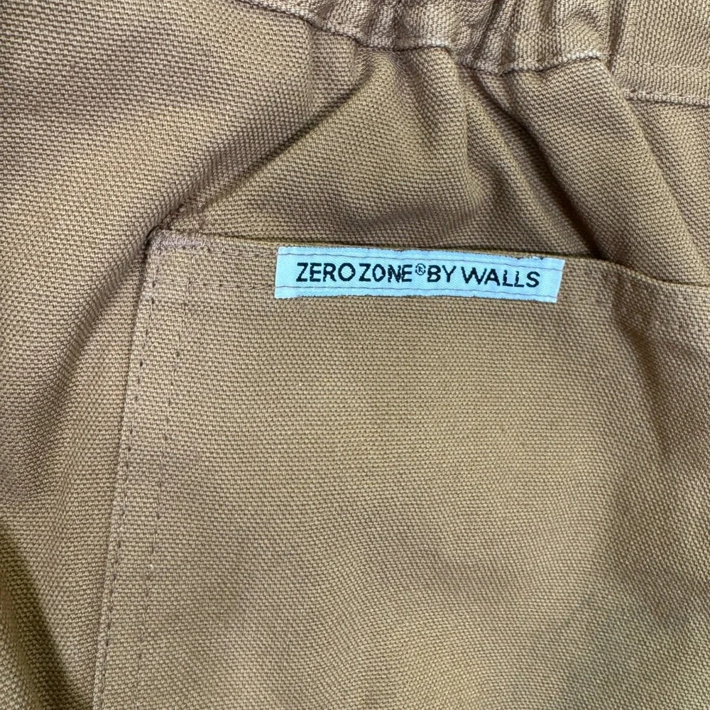 Vintage Walls Zero Zone Coveralls Deadstock Men M Brown Insulated Duck Canvas